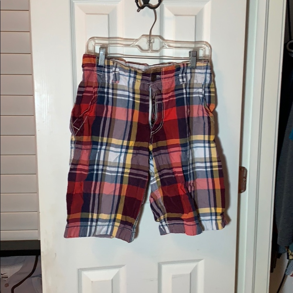 Aeropostale plaid cargo shorts sz29waist
